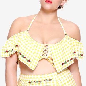 NWT Belle Beauty and the Beast Swim Top